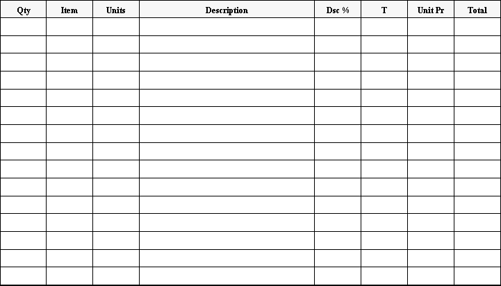 invoice