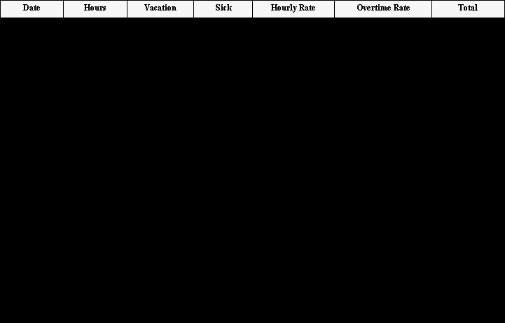 timesheet